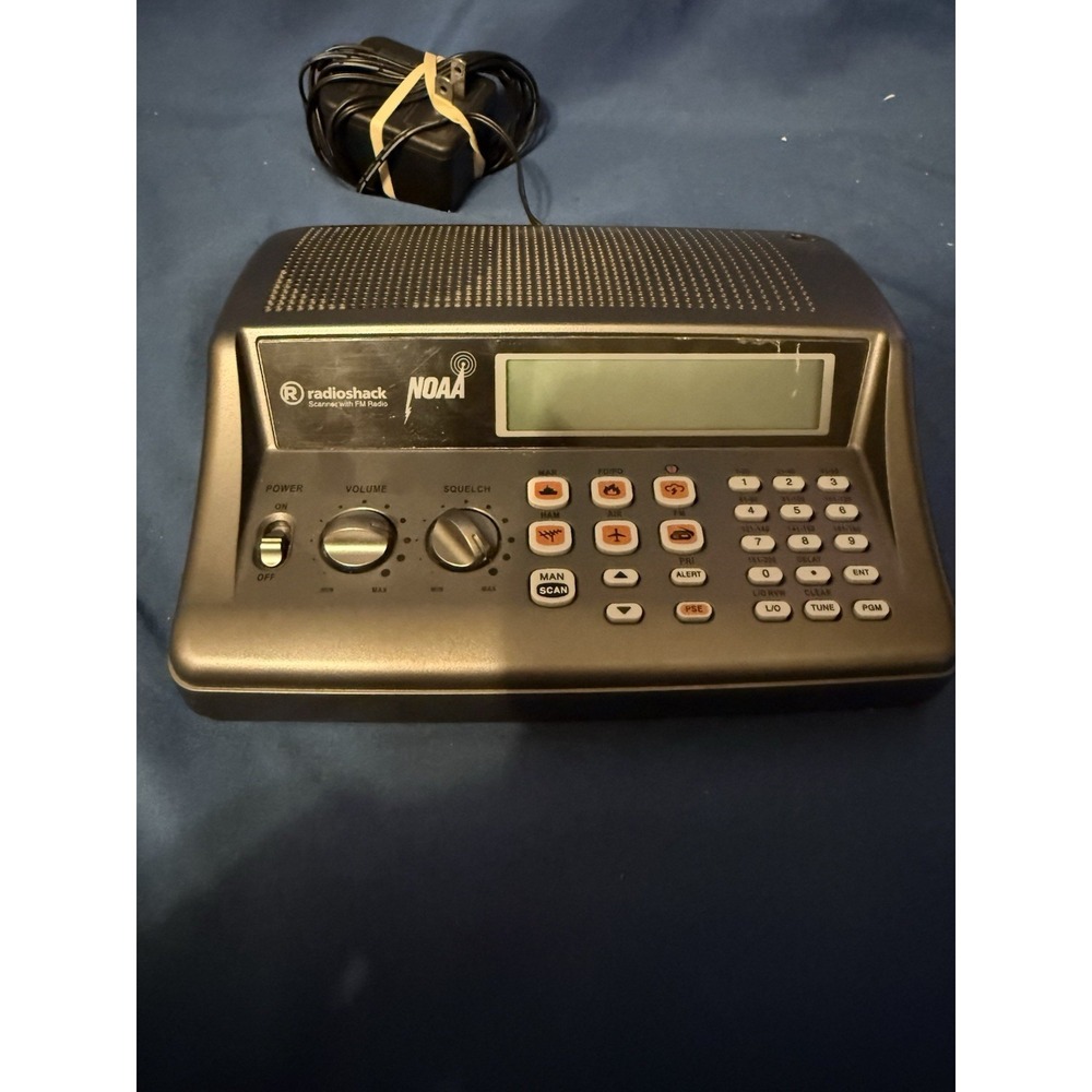 Radio Shack PRO-650 200-Channels Desktop Radio Scanner NO Antenna Tested